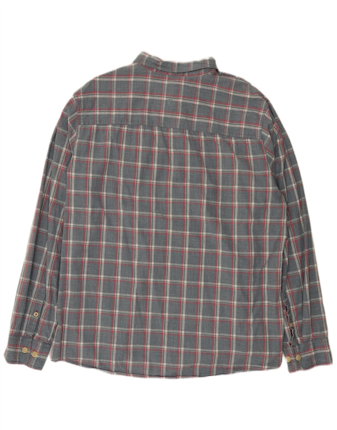 Fat Face Herre Regular Fit skjorte 2XL Grå Plaid Bomuld