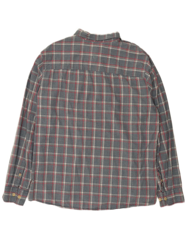 Fat Face Herre Regular Fit skjorte 2XL Grå Plaid Bomuld