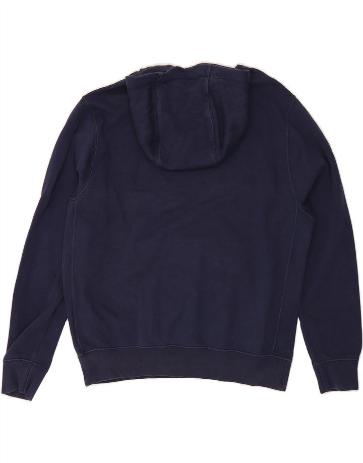 NIKE Mens Graphic Hoodie Jumper Medium Navy Blue Cotton Vintage Nike and Second-Hand Nike from Messina Hembry 