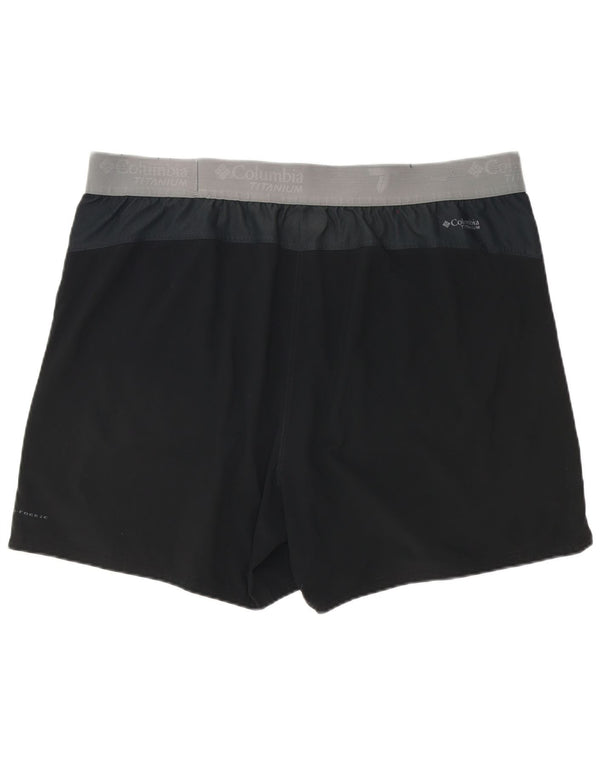 Columbia Herre Titanium Graphic Sports Shorts 2XL Sort Colourblock Polyester