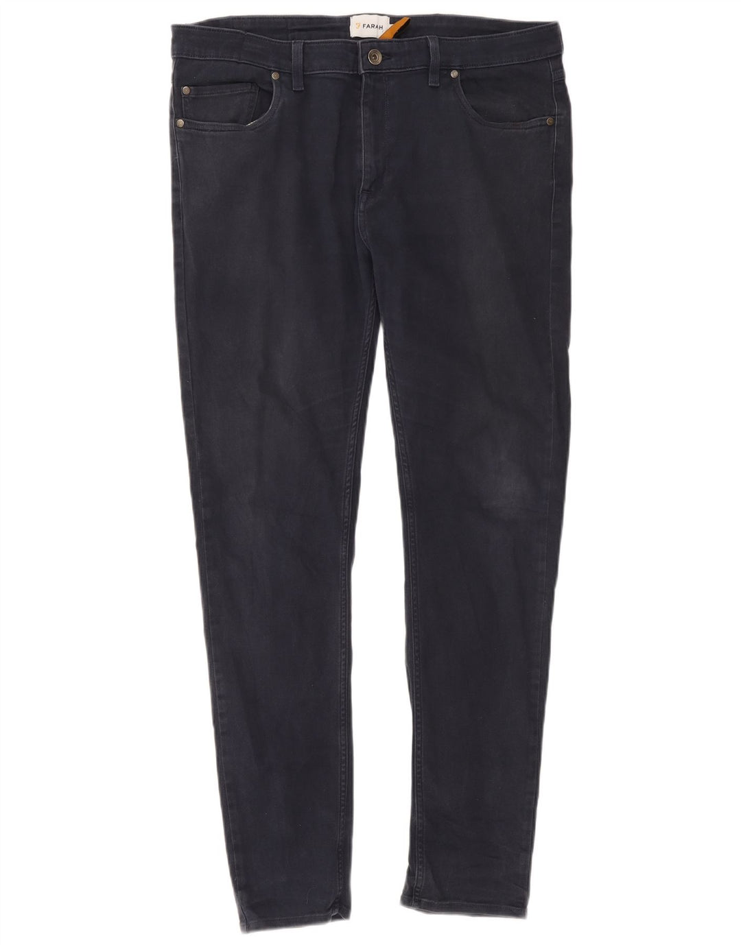 Farah Slim Jeans til mænd W36 L32 Marineblå bomuld
