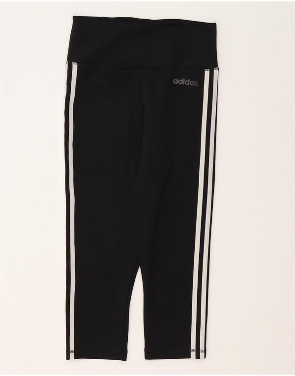 ADIDAS Dame Climalite Capri Leggings UK 8/10 Small Black