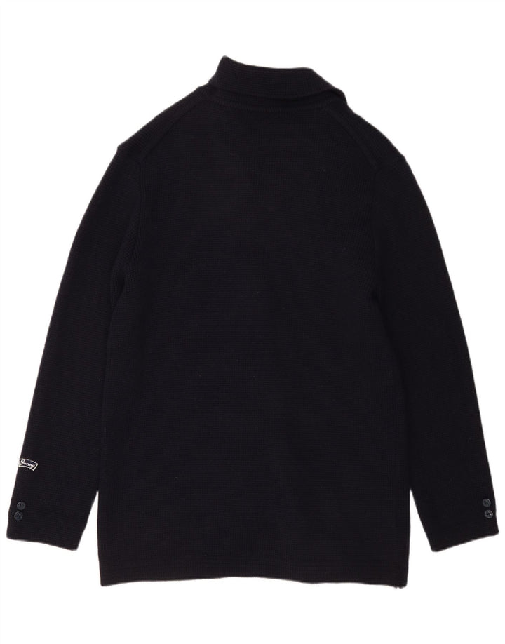 Fanny Moda Dame Dobbeltradet Cardigan Sweater IT 54 3XL Navy Blue
