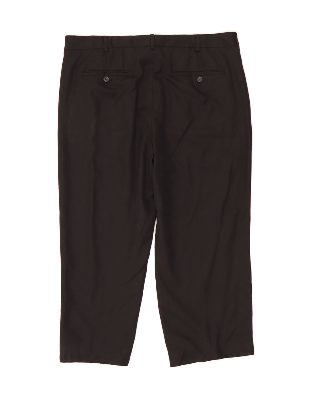IZOD Womens Straight Capri Trousers W38 L23 Black Polyester Vintage Izod and Second-Hand Izod from Messina Hembry 