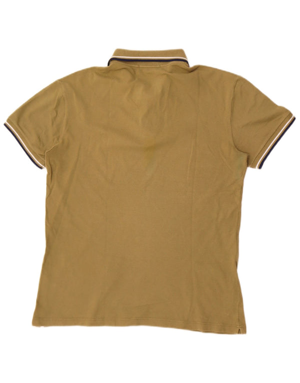 Fred Perry Mens Light and Stretch Polo Shirt Medium Khaki Cotton