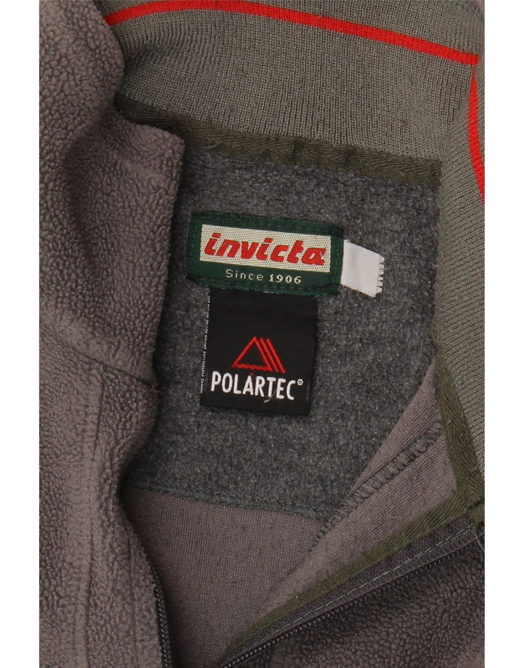 Invicta Herre Polartec Fleece Jumper med lynlås, stor grå