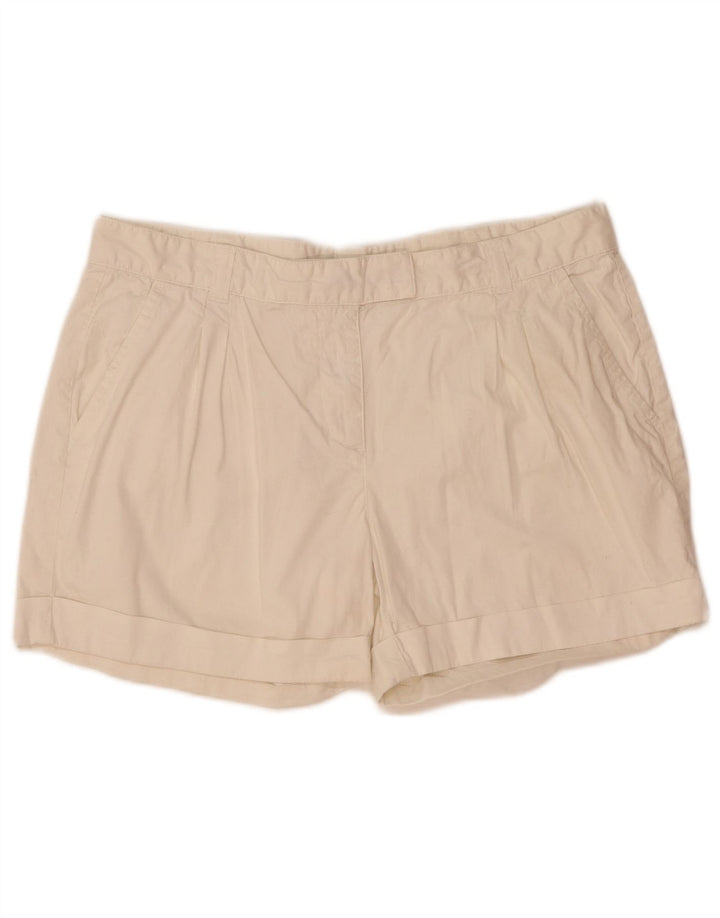 Jigsaw Womens Pegged Chino Shorts UK 14 Large W36 White