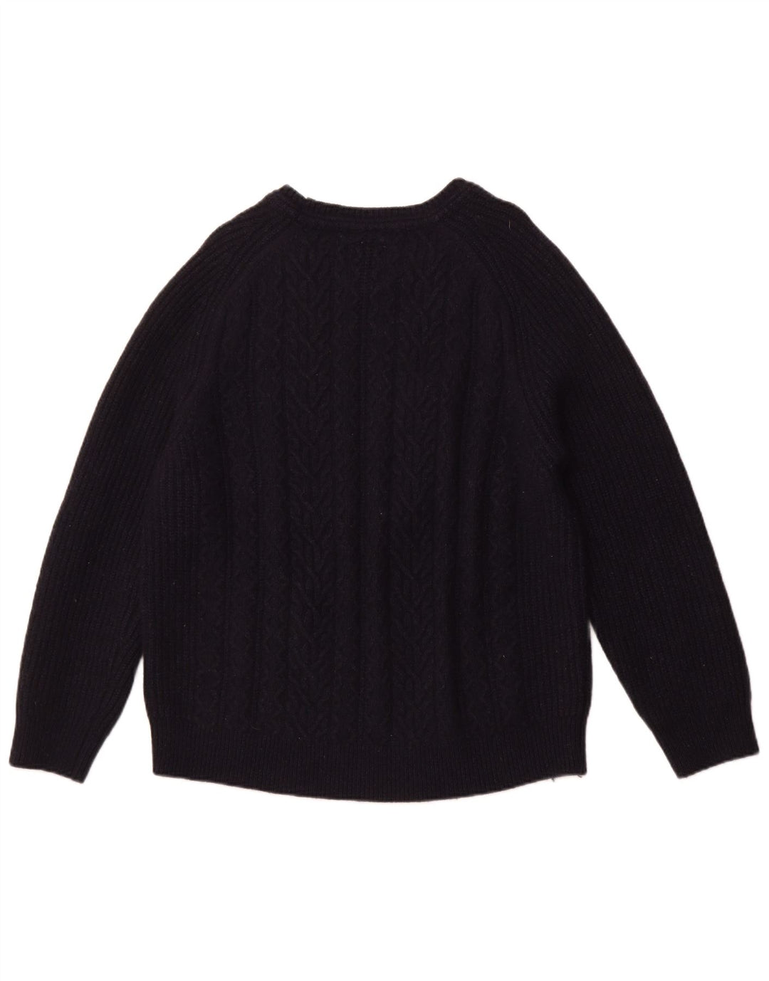 Fat Face Dame Crew Neck Jumper Sweater UK 22 3XL Navy Blue Wool