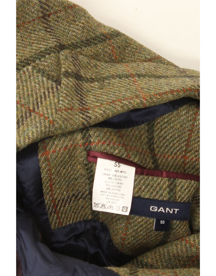 Gant Herre 3-knaps blazerjakke IT 50 Large Khaki Ternet Uld
