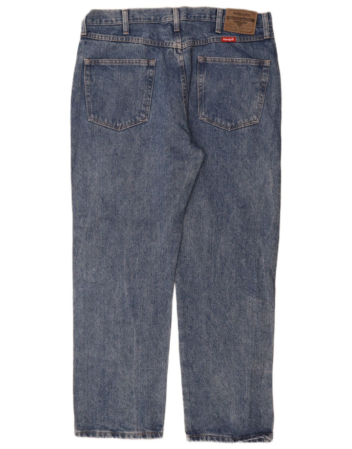 Wrangler Herre Regular Fit Straight Jeans W36 L29 Blå
