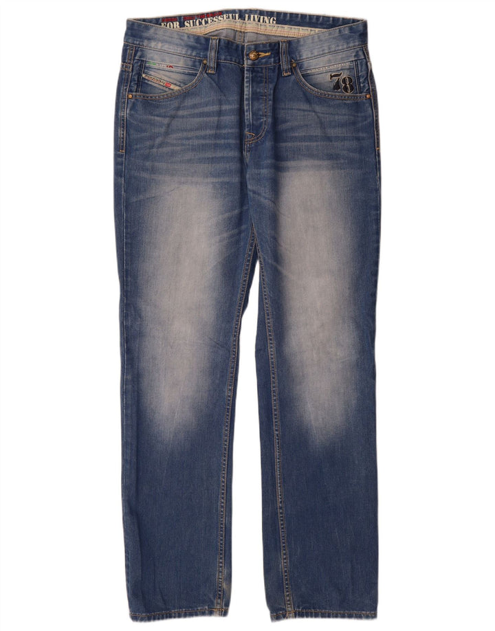 Diesel Straight Jeans til mænd W34 L32 Blå