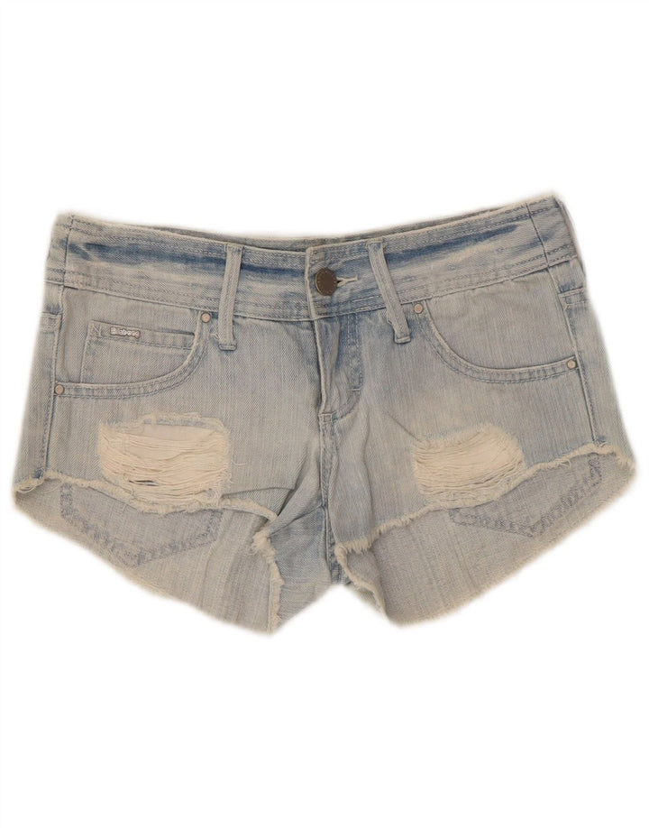 Billabong Womens Distressed Denim Shorts US 6 Medium W30 Blue Cotton