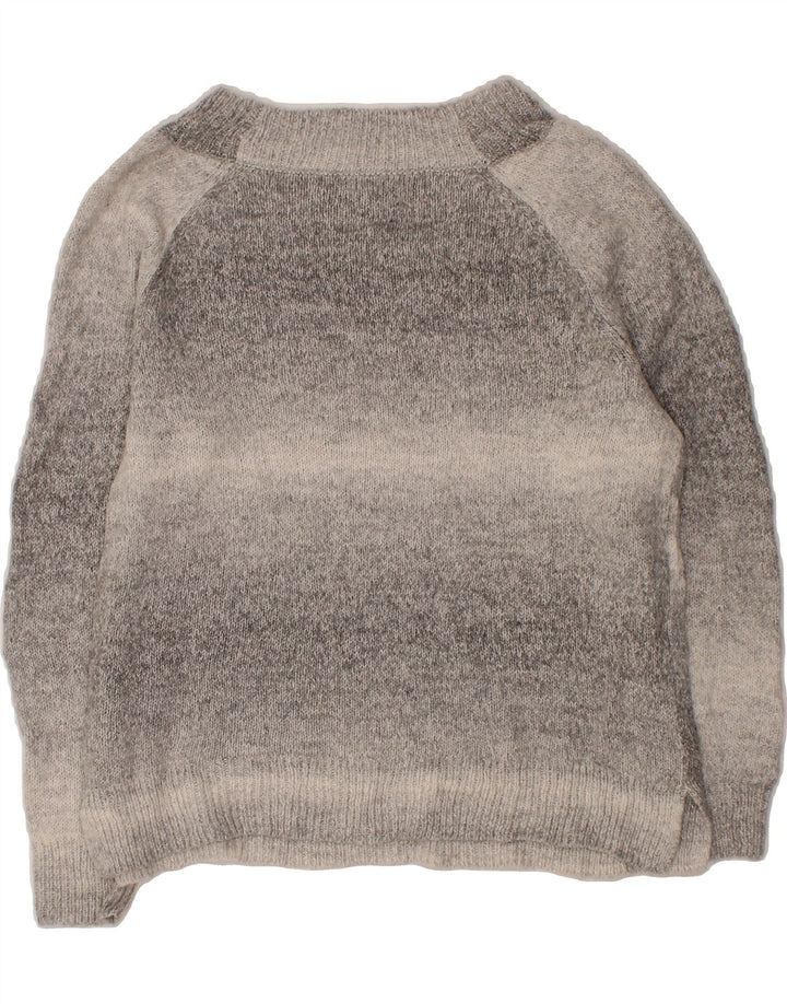CHAPS Womens Oversized Turtle Neck Jumper Sweater UK 10 Small Grey Cotton Vintage Chaps and Second-Hand Chaps from Messina Hembry 