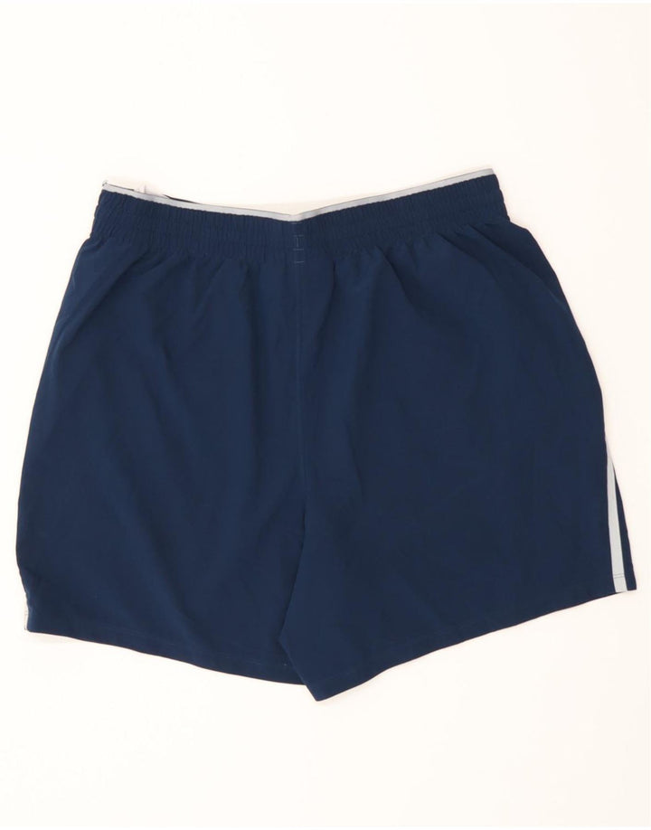Under Armour Dame Sports Shorts UK 16 Large Navy Blue Polyester