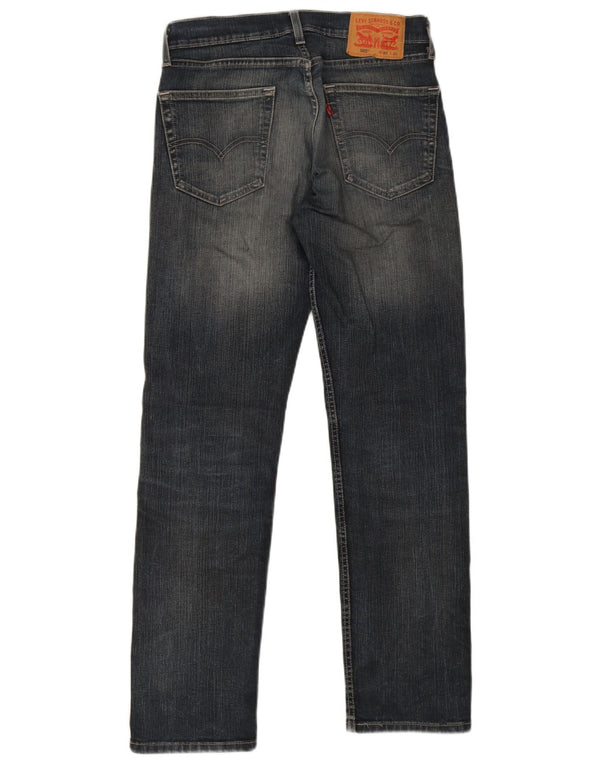 Levi's Herre 505 Regular Fit Straight Jeans W30 L32 Marineblå