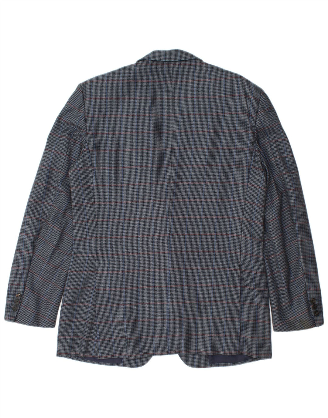 Burberrys blazerjakke til mænd IT 48 Medium Marineblå Houndstooth Uld