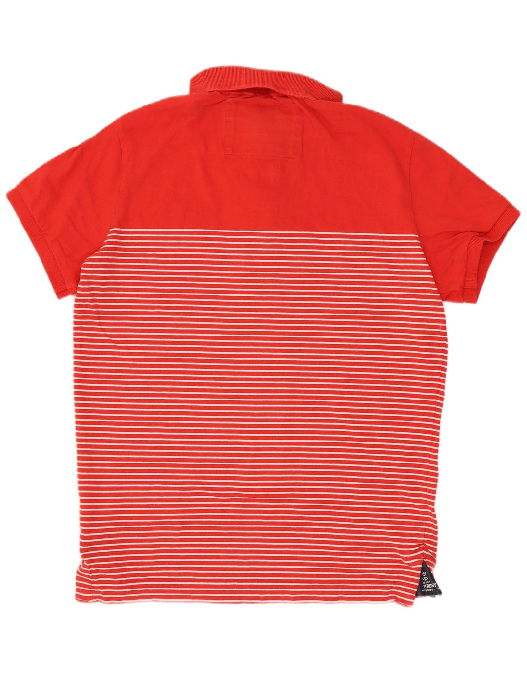 Superdry herre poloshirt Medium rødstribet bomuld