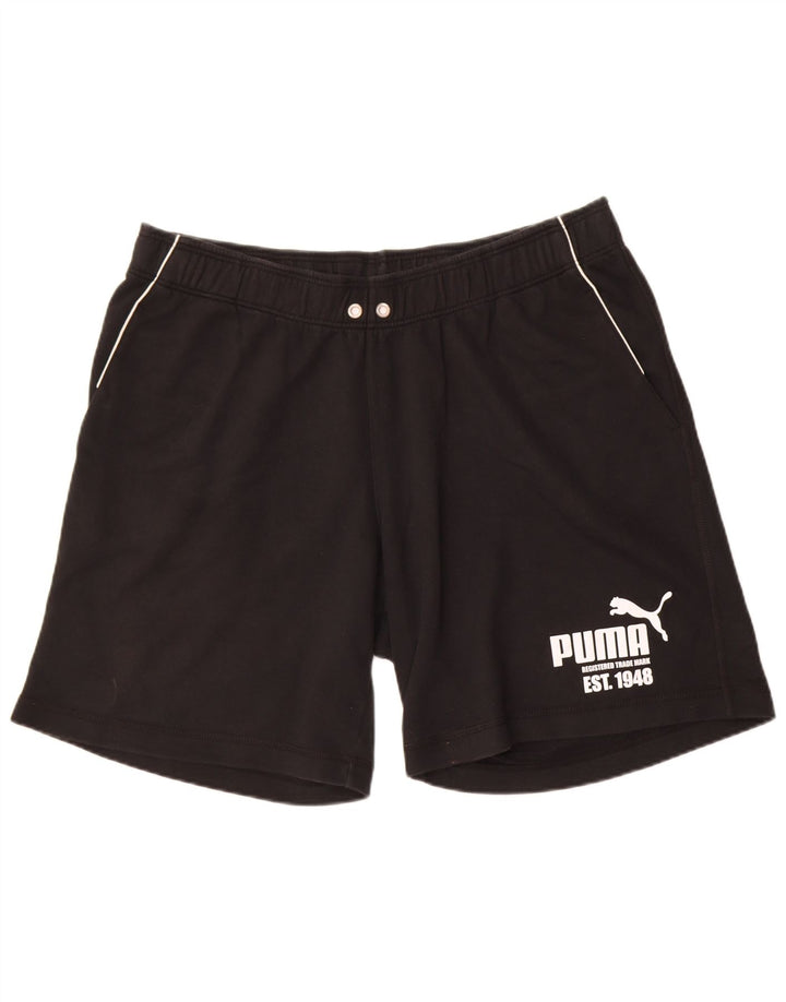 Puma Herre grafiske sportsshorts 2XL sort bomuld