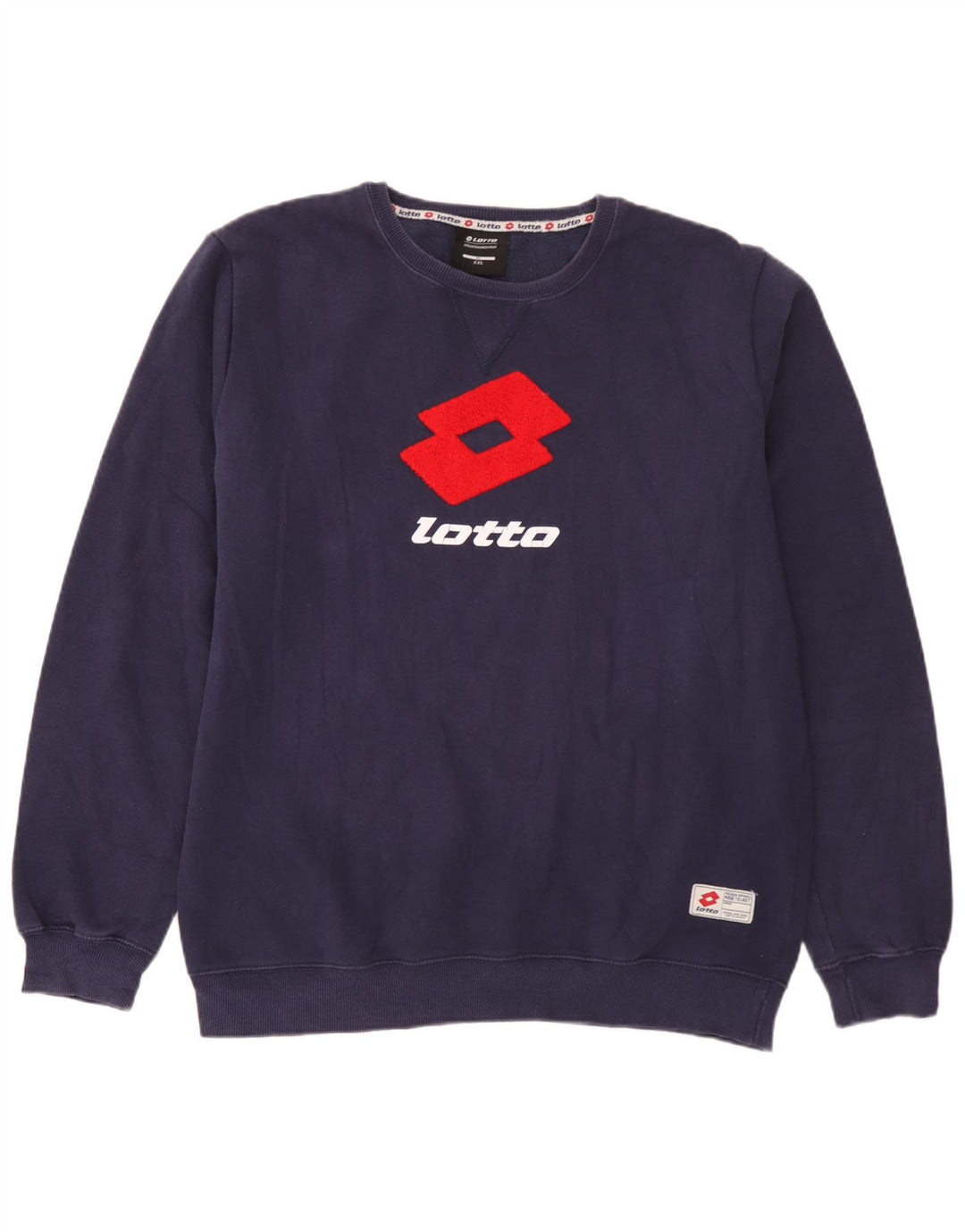 Lotto Herre grafisk sweatshirt jumper 2XL marineblå bomuld