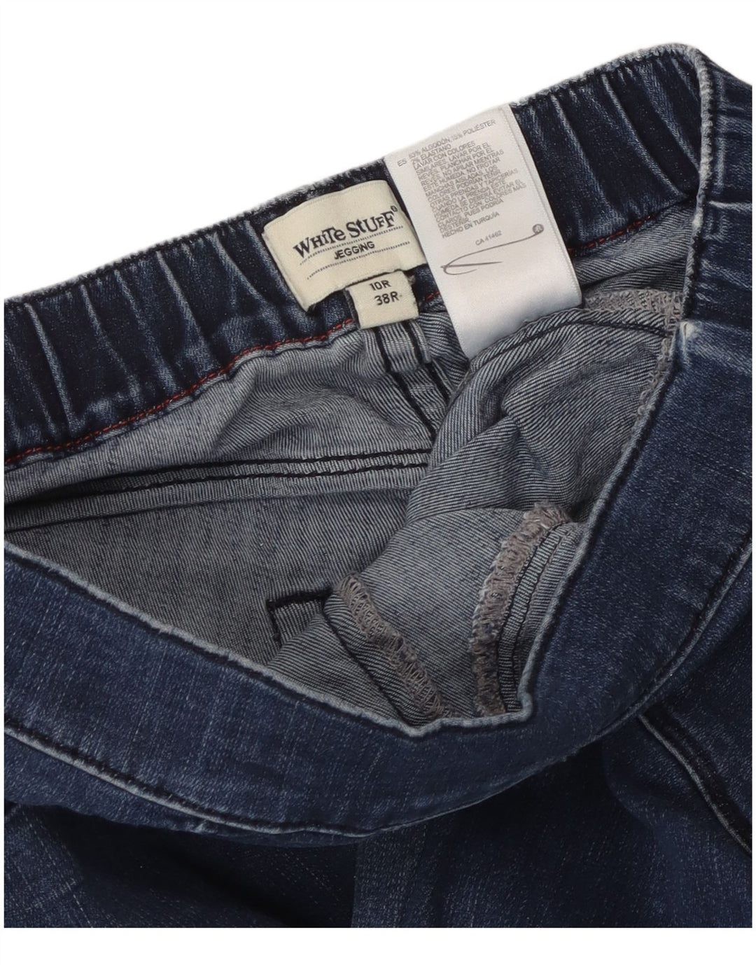 WHITE STUFF Dame Jegging Jeans UK 10 Small W28 L29 Blue Cotton