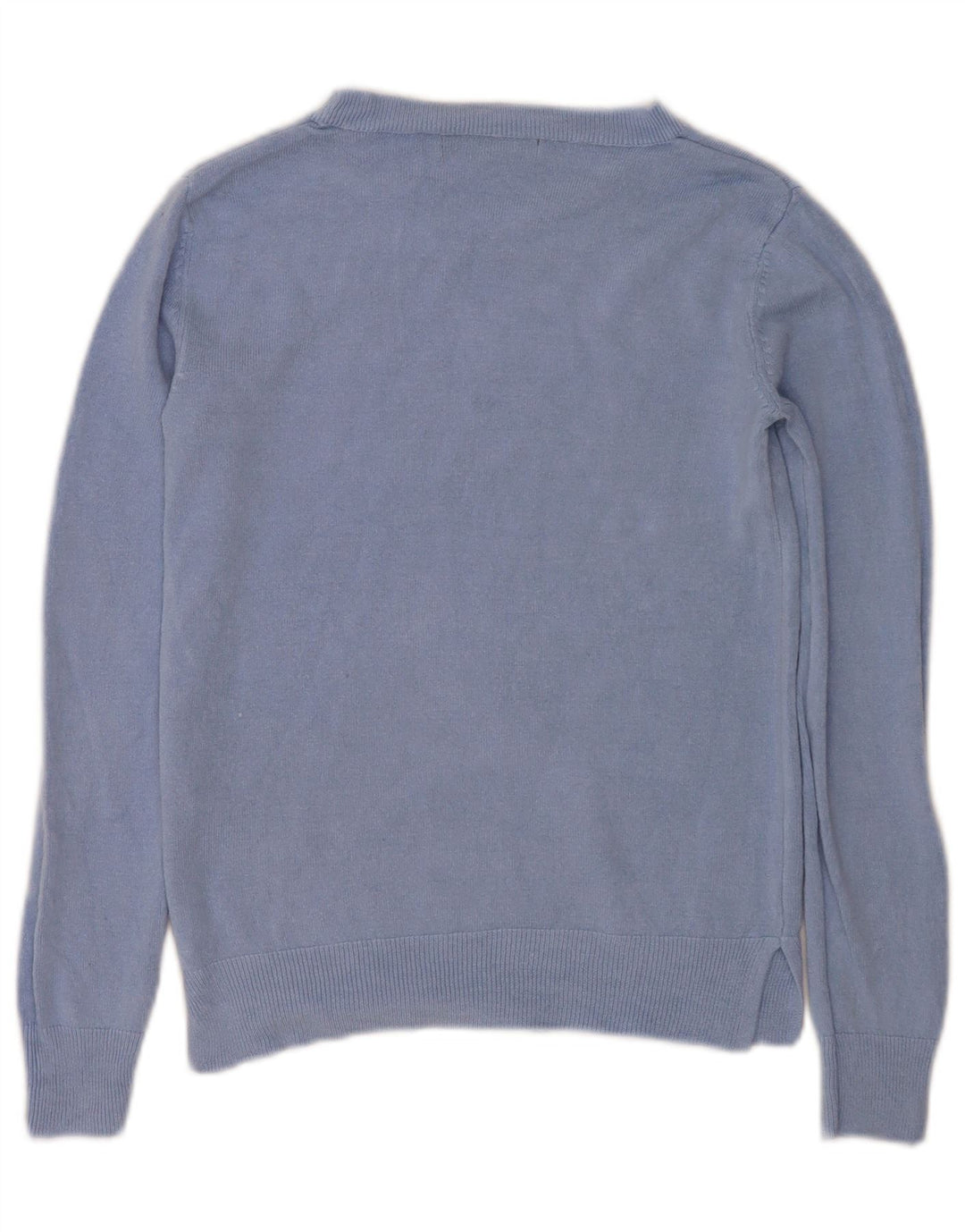 Marks & Spencer Dame Oversized Boat Neck Jumper Sweater UK 6 XS Blå