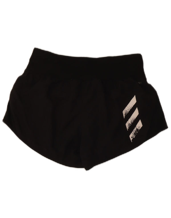 Adidas sportsshorts til kvinder UK 10 Small Black Polyester