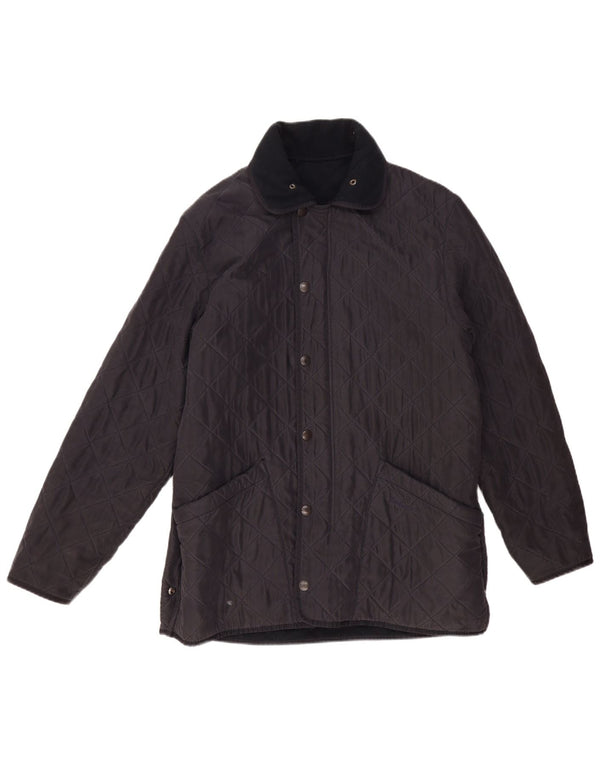Barbour Herre quiltet jakke UK 38 Medium Navy Blue Polyester