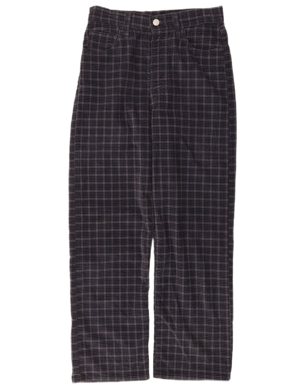 Levi's Dame Ribcage Lige Casual Bukser W26 L26 Navy Blue Check