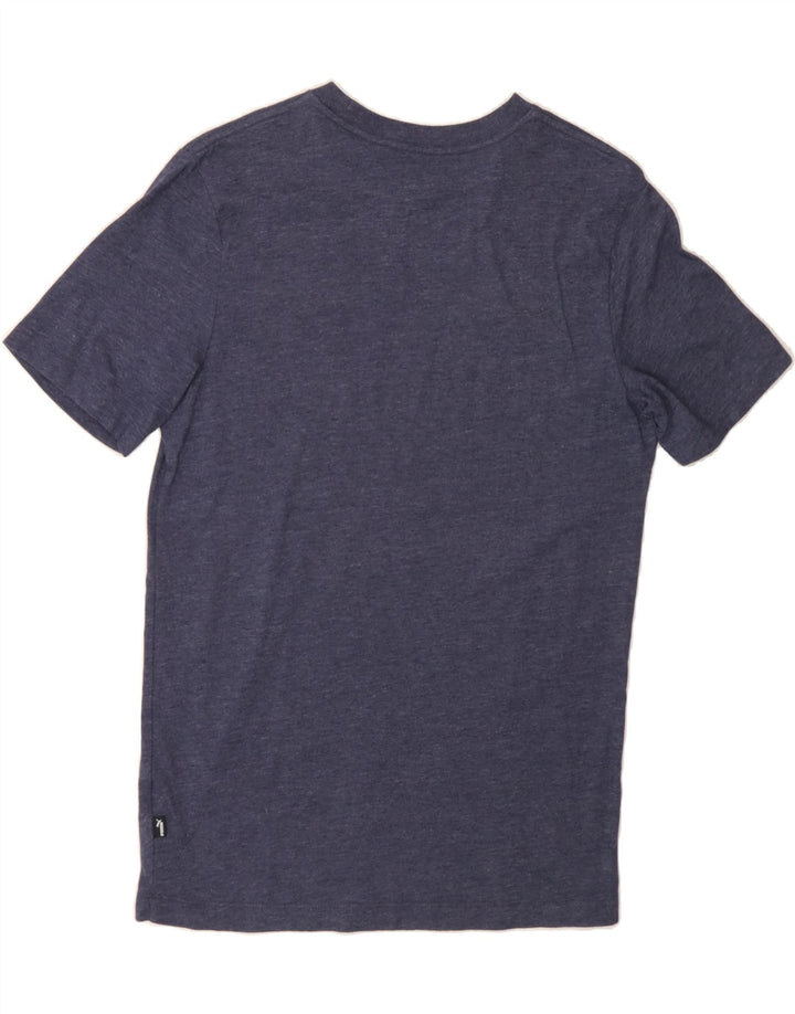 PUMA Mens Graphic T-Shirt Top Small Navy Blue Flecked Cotton Vintage Puma and Second-Hand Puma from Messina Hembry 
