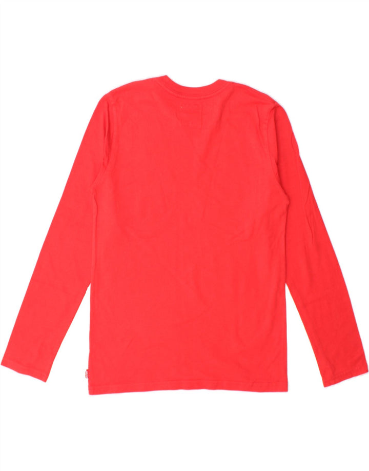 LEVI'S Boys Graphic Top Long Sleeve 13-14 Years  Red Vintage Levi's and Second-Hand Levi's from Messina Hembry 