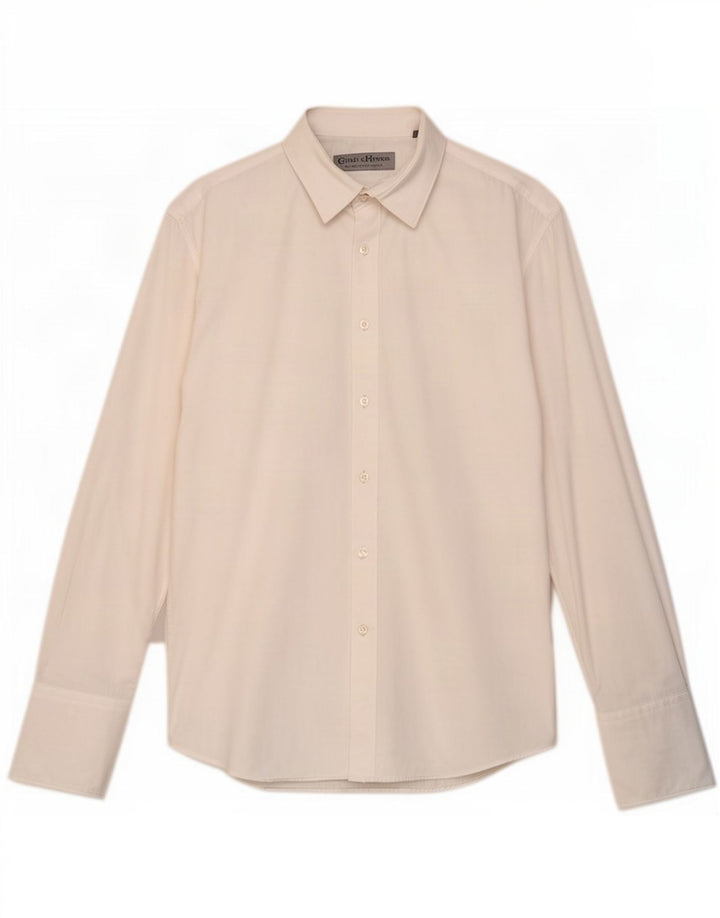 Gieves & Hawkes Herre formel skjorte str. 16 1/2 Large White Cotton