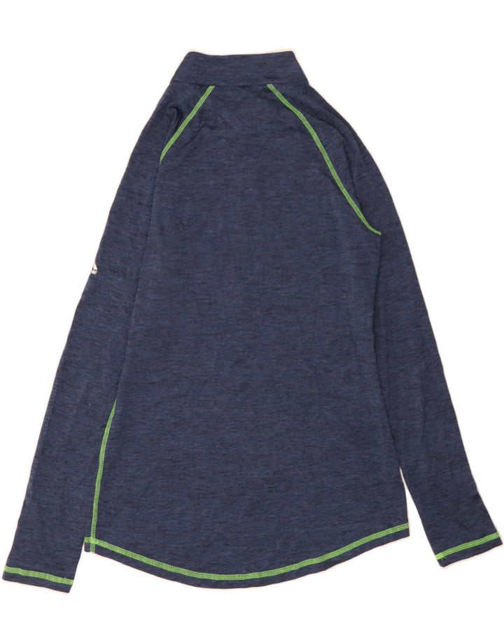 MAJESTIC Womens Pullover Tracksuit Top UK 12 Medium Navy Blue Vintage Majestic and Second-Hand Majestic from Messina Hembry 
