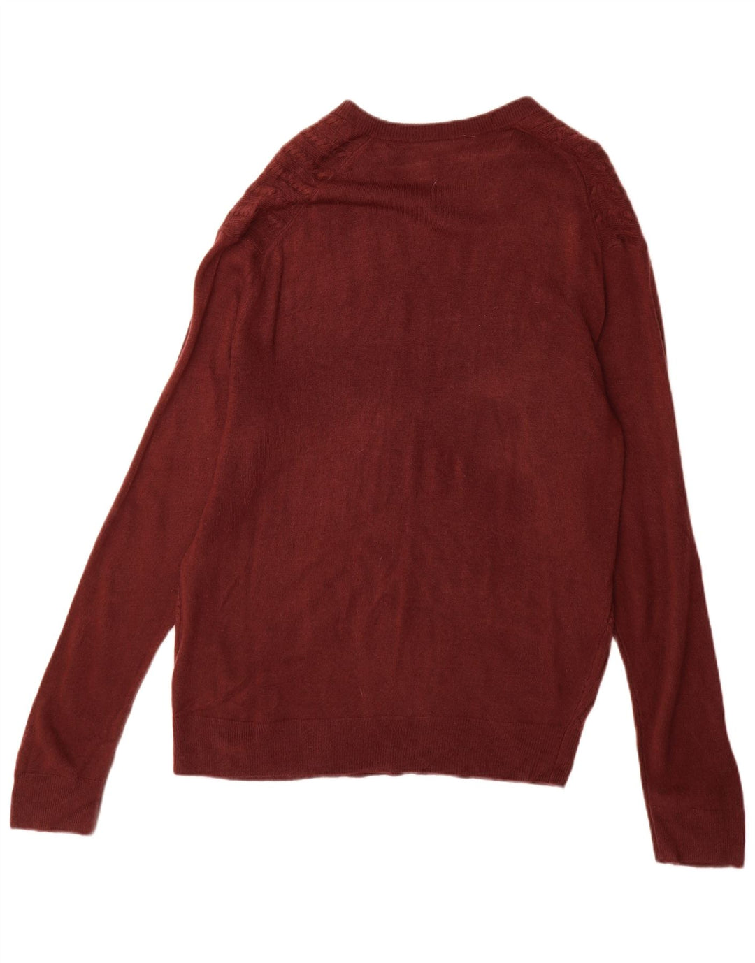 Dockers Herre V-hals sweater Stor rødbrun akryl