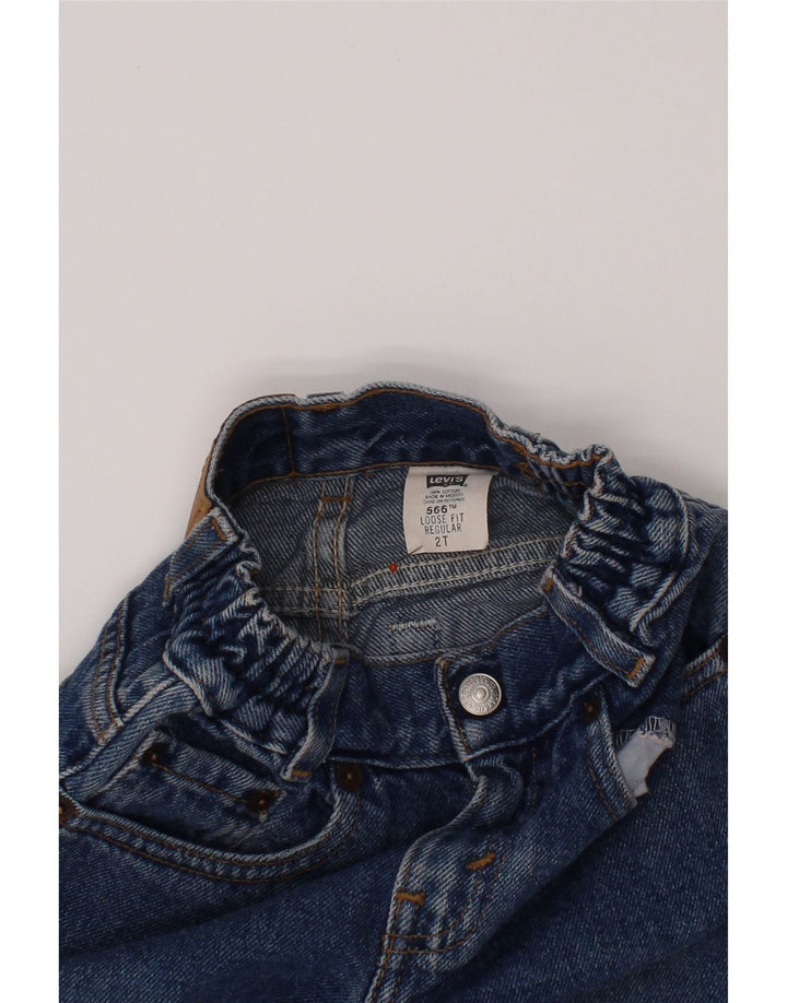 LEVI'S Baby Boys 566 Regular Straight Jeans 18-24 måneder W20 L10 Blå
