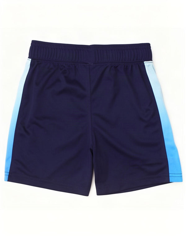 Under Armour Boys Sports Shorts 3-4 år Navy Blue Colourblock Polyester