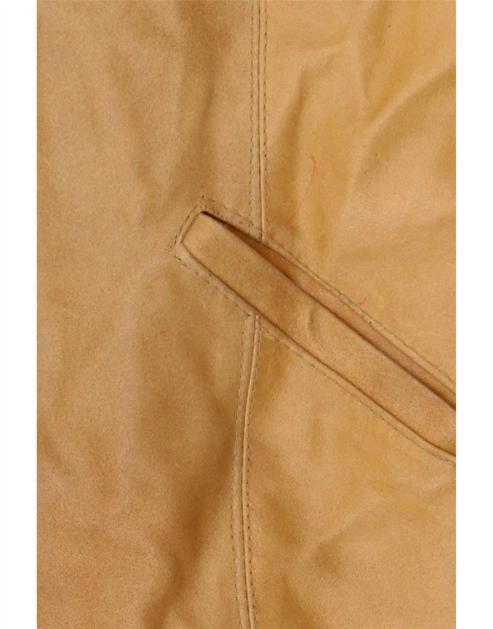 Venligst Dame Læderjakke UK 14 Medium Beige