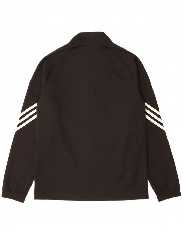 Adidas drenge Climalite træningsdragt topjakke 13-14 år sort polyester