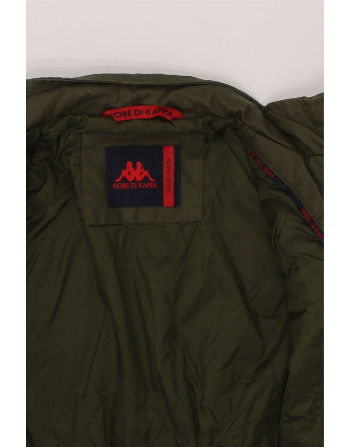 KAPPA Boys Bomber Jacket 3-4 Years Small  Khaki Cotton Army Vintage Kappa and Second-Hand Kappa from Messina Hembry 