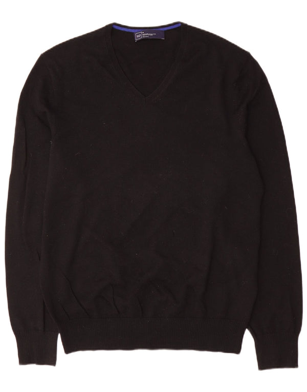Gap Herre V-hals sweater Medium Sort Merinould