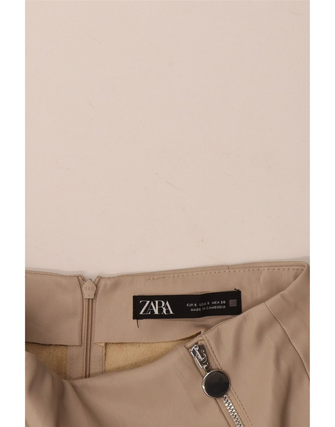 Zara Dame Skort Small W26 Beige