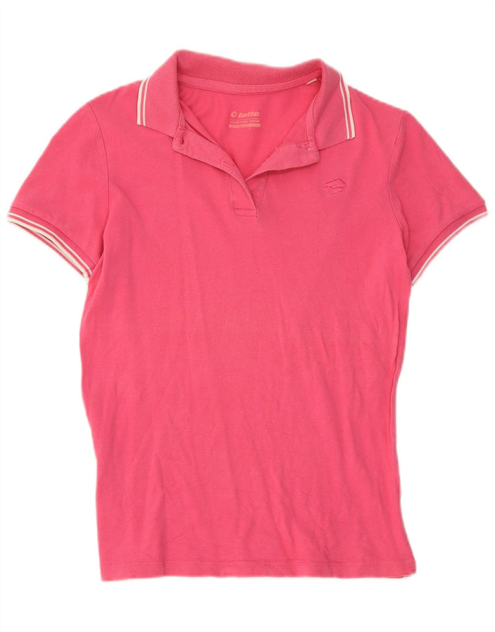 Lotto Dame Polo Shirt UK 14 Large Pink