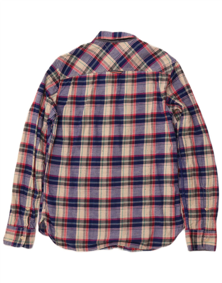 TOMMY HILFIGER Flannelskjorte til mænd mellemblå ternet bomuld