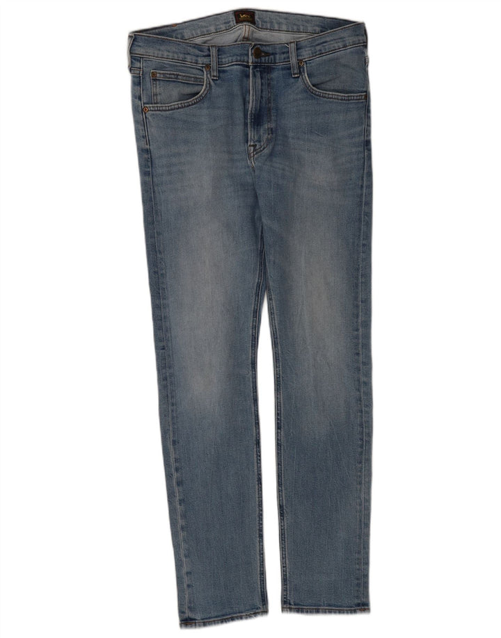 Lee Herre Luke Slim Jeans W32 L32 Blå Bomuld