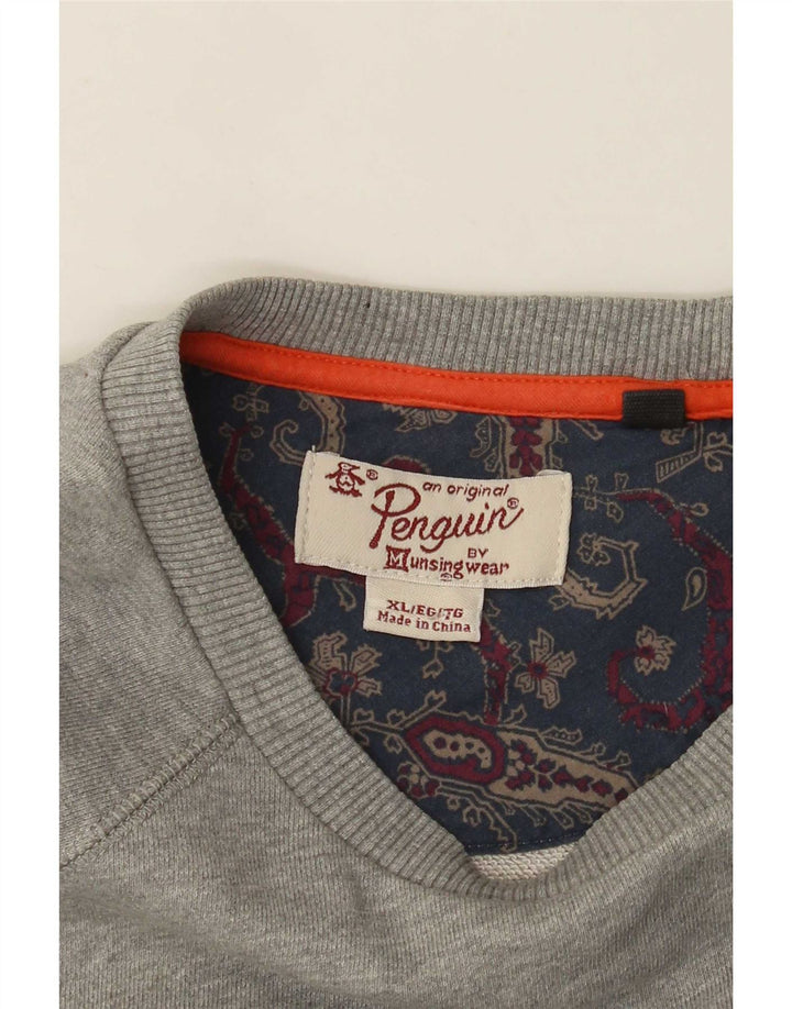 Penguin Herre Sweatshirt Jumper XL Grå