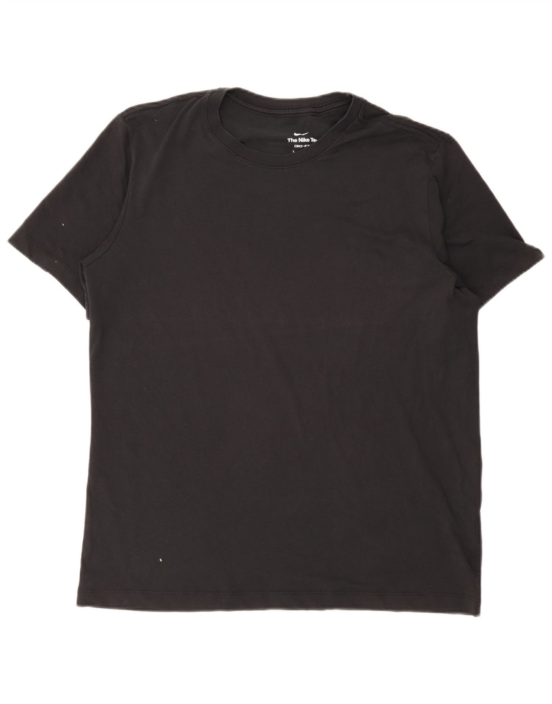 Nike Herre Dri Fit T-Shirt Top Stor Sort Bomuld