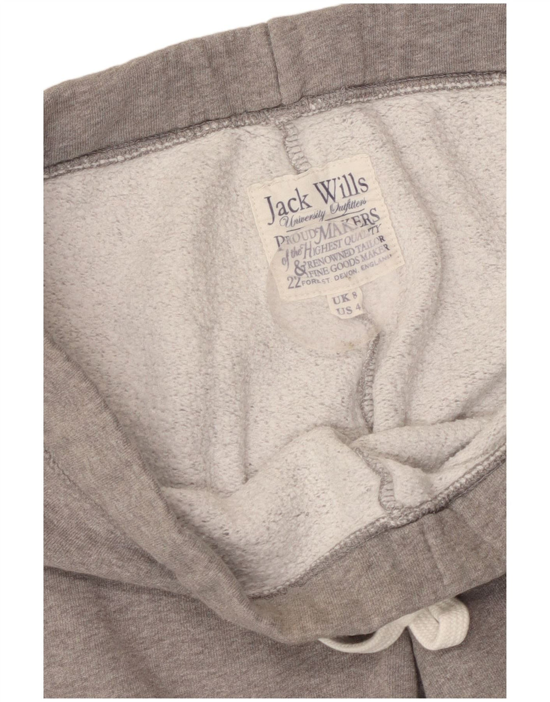 JACK WILLS Grafisk træningsdragt til kvinder Joggers UK 8 Small Grey