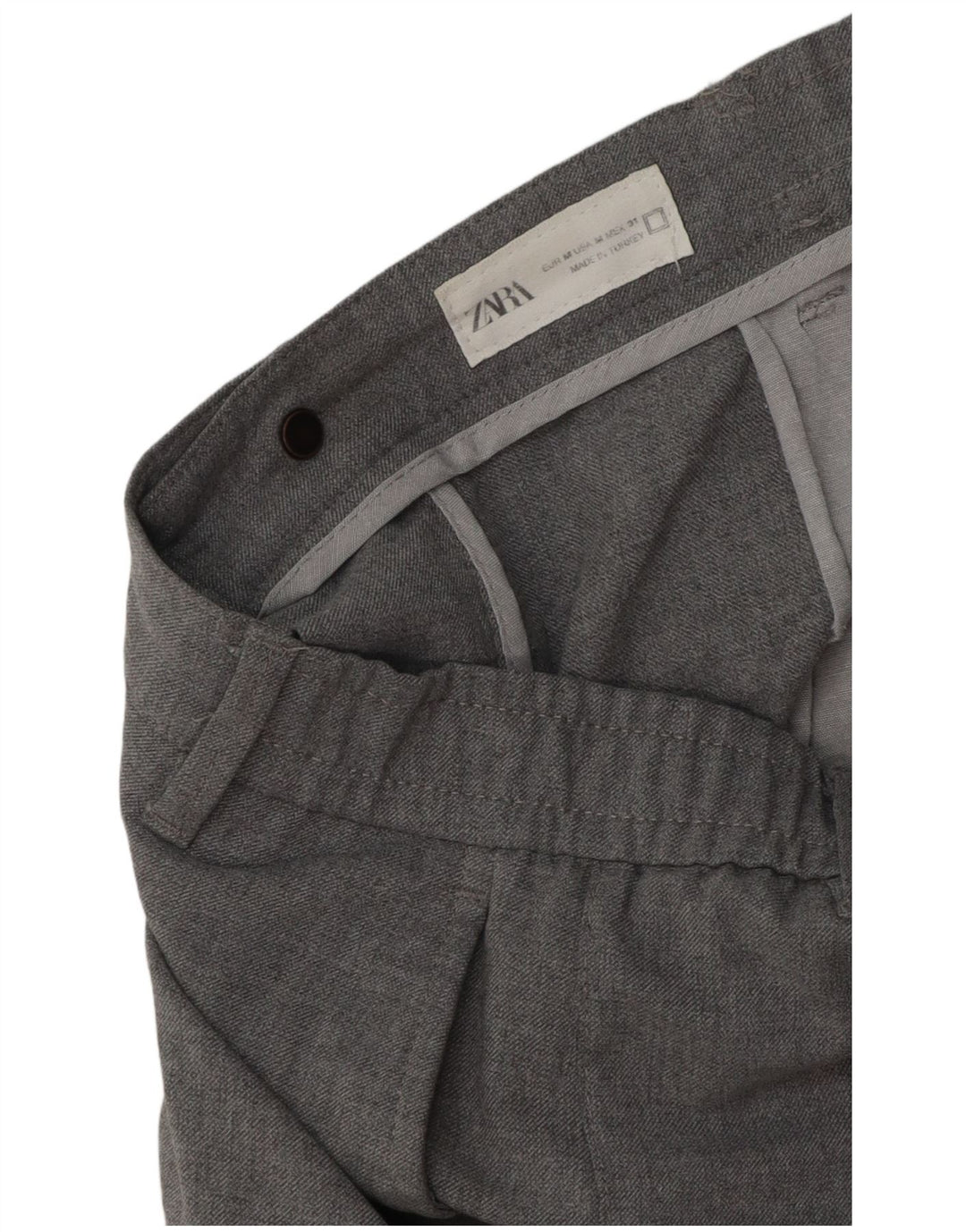 Zara Herre Slim Chino Bukser Medium W31 L28 Grå