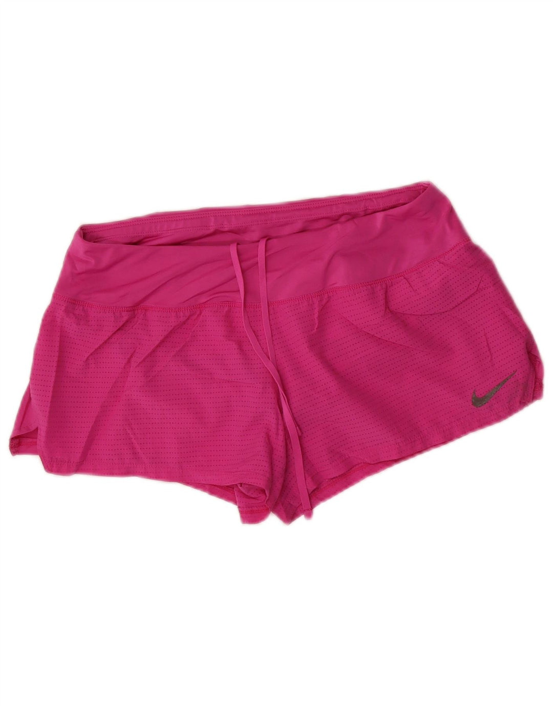 NIKE Dame Dri Fit Sportshorts UK 14 Medium Pink Polyester