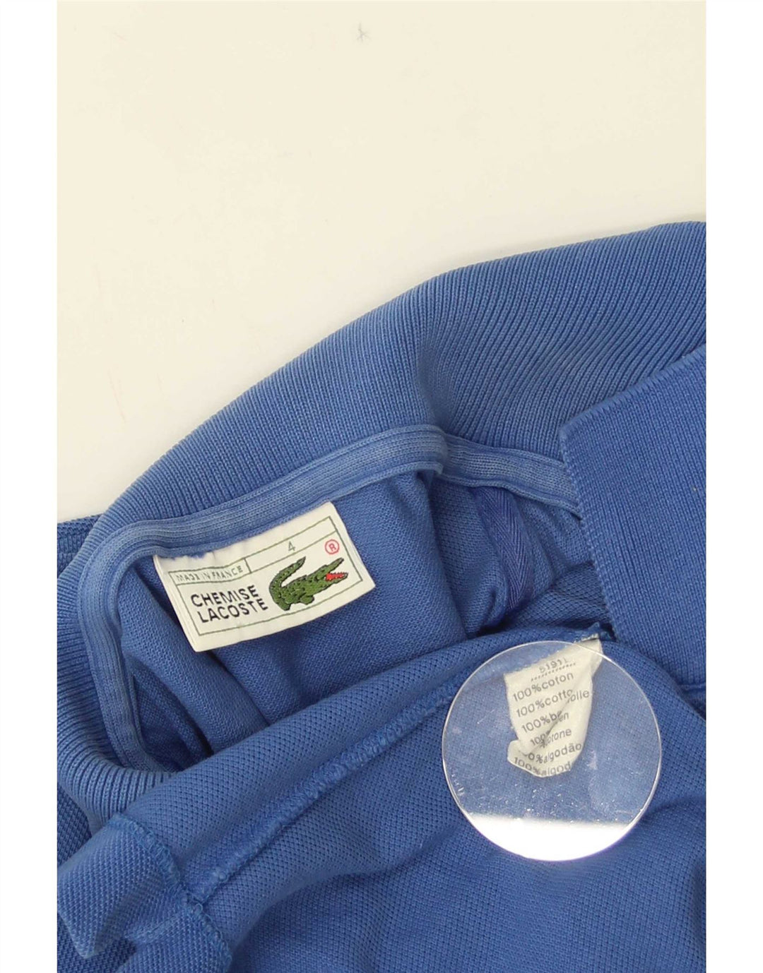 Lacoste Poloskjorte til mænd str. 4 Medium Blå Bomuld