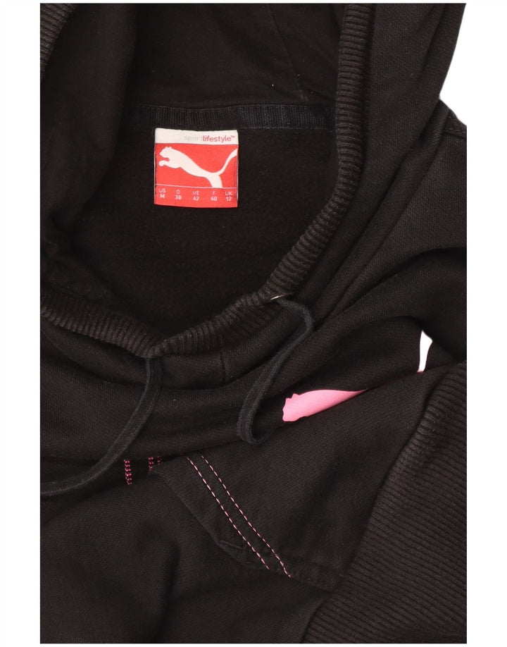 Puma Graphic Hoodie Jumper UK 12 Medium Sort